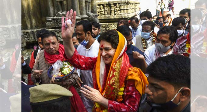 Priyanka Gandhi begins 2-day Assam visit by offering prayers at Kamakhya