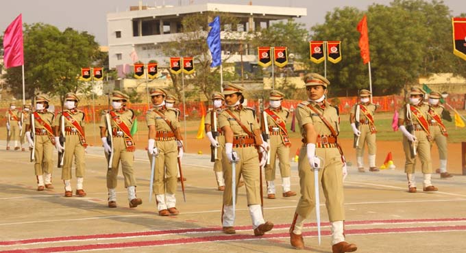 Passing out parade of RPF women SI cadets held in Hyderabad