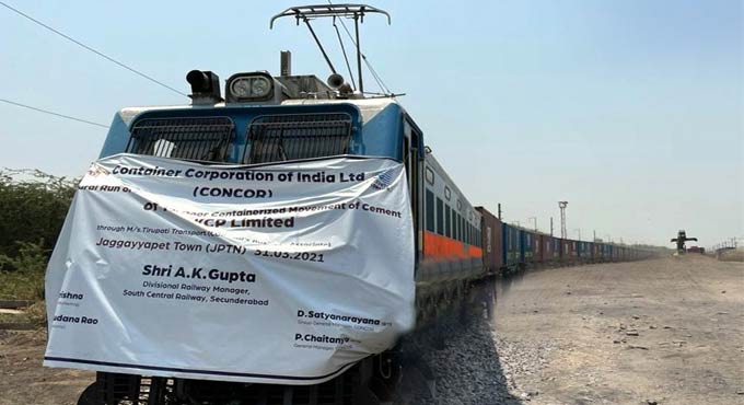 CONCOR begins door-to-door containerised movement of cement