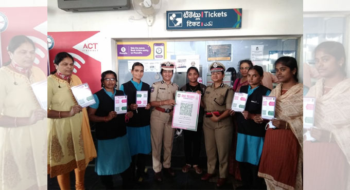 SHE Team QR Code system now in Hyderabad Metro Rail Stations