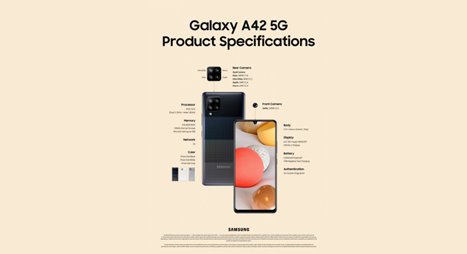 Samsung to launch Galaxy A42 5G smartphone this week