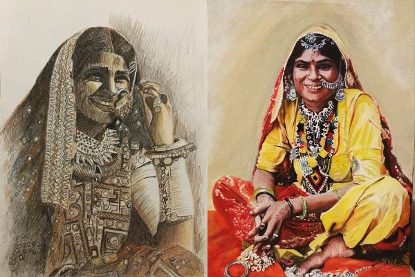 Smiling women from across India