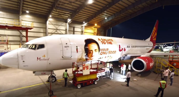 Sonu Sood gets aircraft livery, says he feels honoured