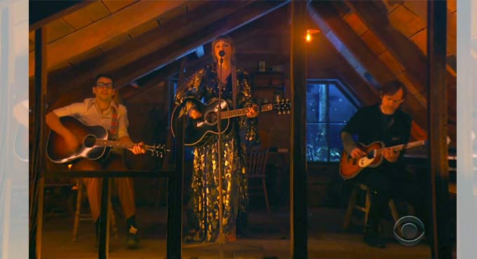 Taylor Swift brings ‘Folklore’ to Grammy stage with Jack Antonoff