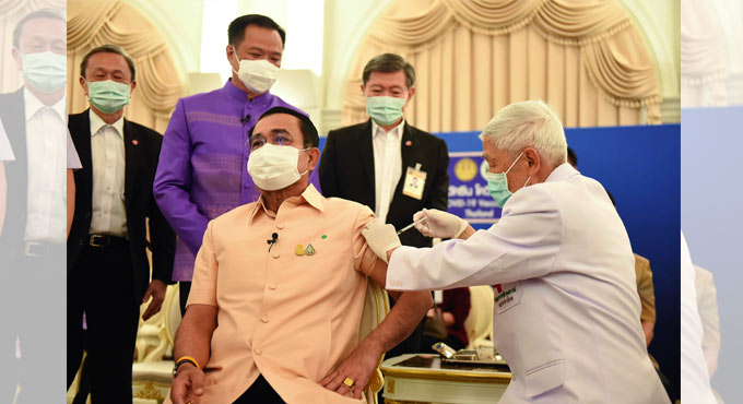 Thailand PM Prayuth Chan-ocha gets AstraZeneca jab