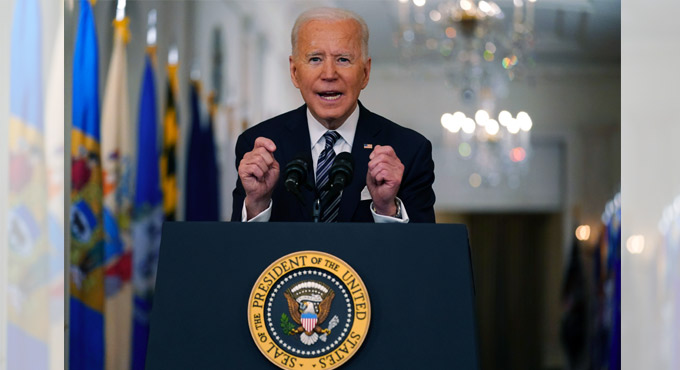‘America is coming back’ declares Biden on his 50th day of his presidency