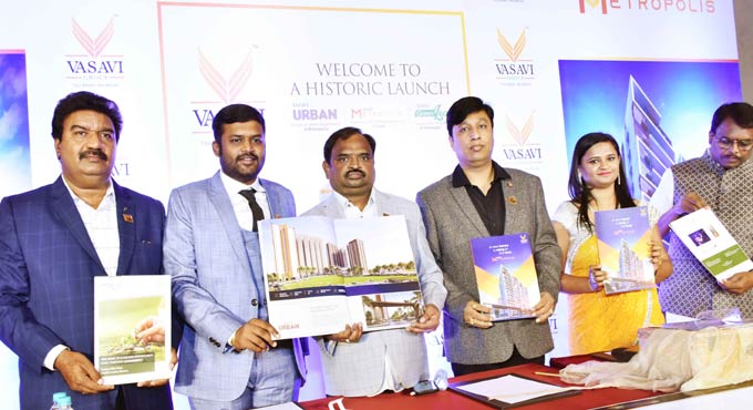 Vasavi Group unveils three residential projects in Hyderabad