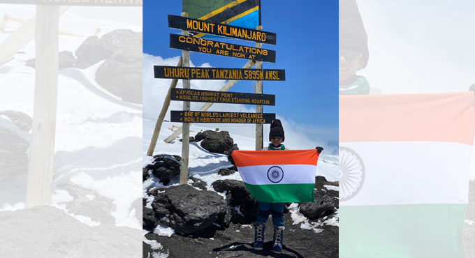 Hyderabad kid conquers Mt Kilimanjaro