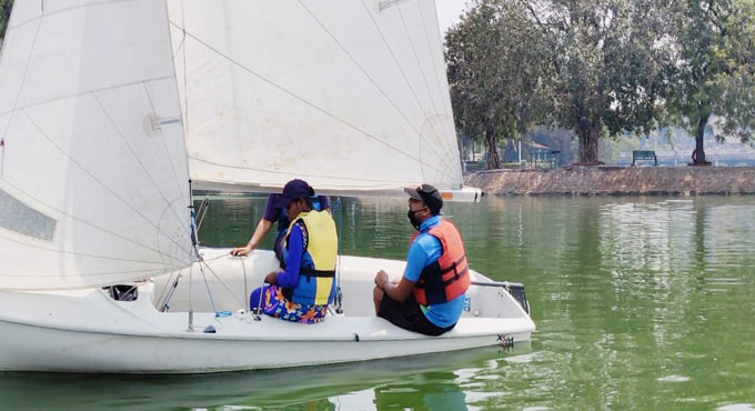 EME sailing camp concluded at Hussain Sagar lake