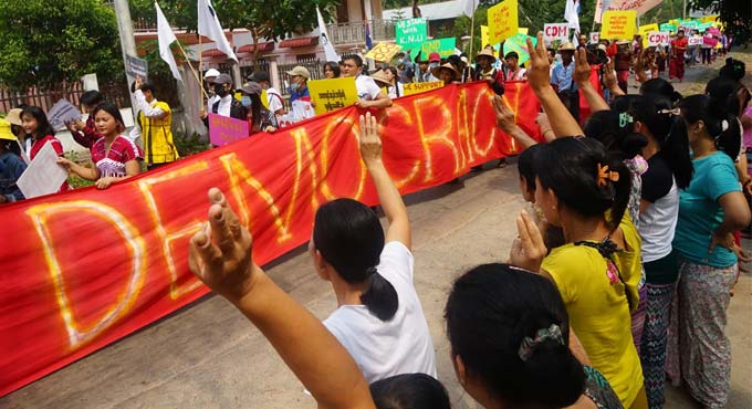 5 dead in Myanmar as crackdown on protests continue