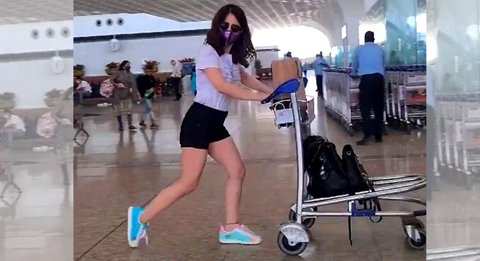 Actress Radhika Madan moonwalks her way to Delhi