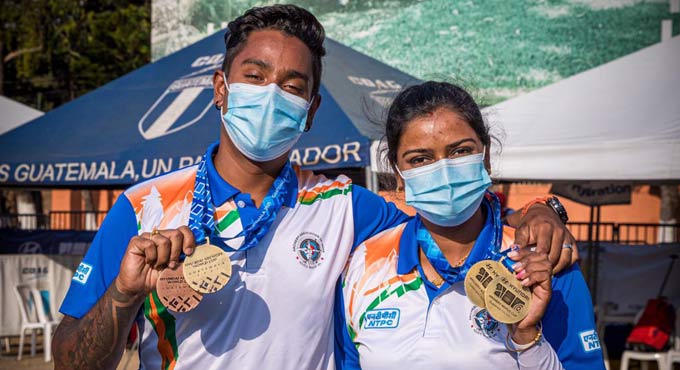 World Cup: Archery couple ‘Dee-Das’ shoots triple gold