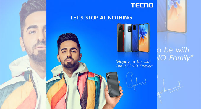 Ayushmann roped in as TECNO’s India brand ambassador for 2021