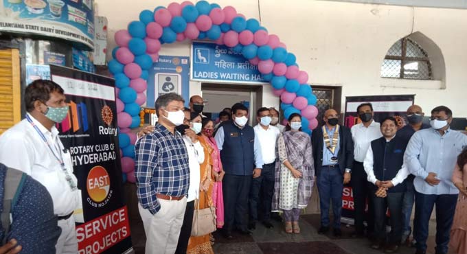 Baby feeding kiosk set up at Hyderabad railway station