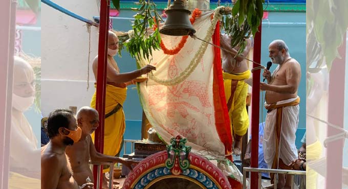 Hyderabad: Chilkur Brahmotsavams begin on low-key note