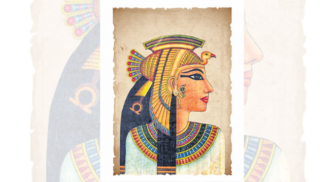 Cleopatra, The queen of Egypt