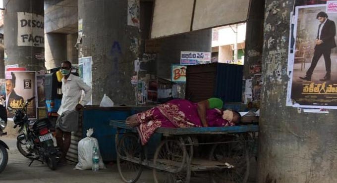 Covid patient forced to sleep on pushcart for 2 days in Karimnagar
