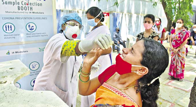 Active Covid cases hit a new high in Telangana