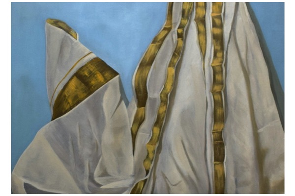 Saree-inspired paintings on view at a Delhi exhibition