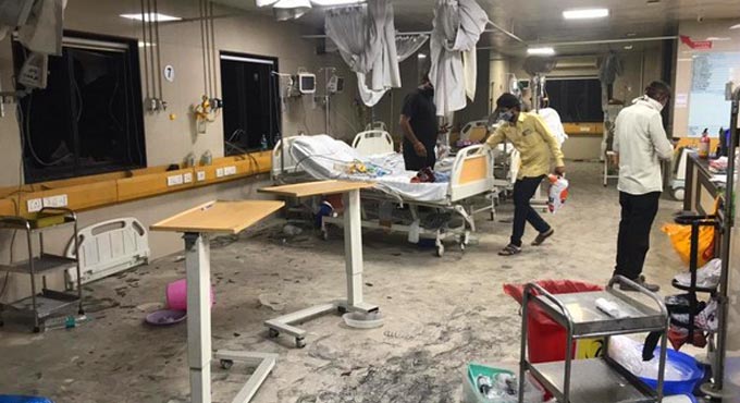 Four COVID-19 patients dead in fire at Surat hospital