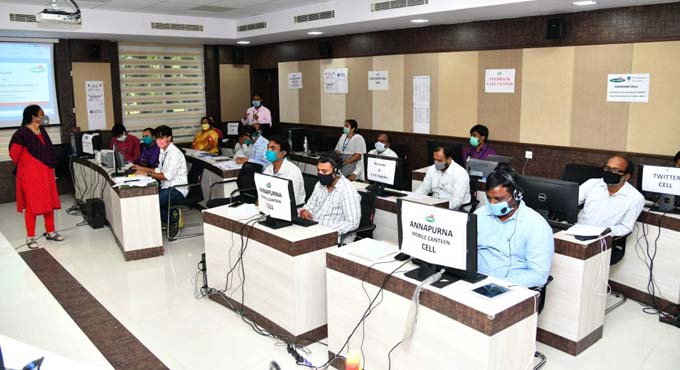 GHMC’s Covid control room abuzz with calls