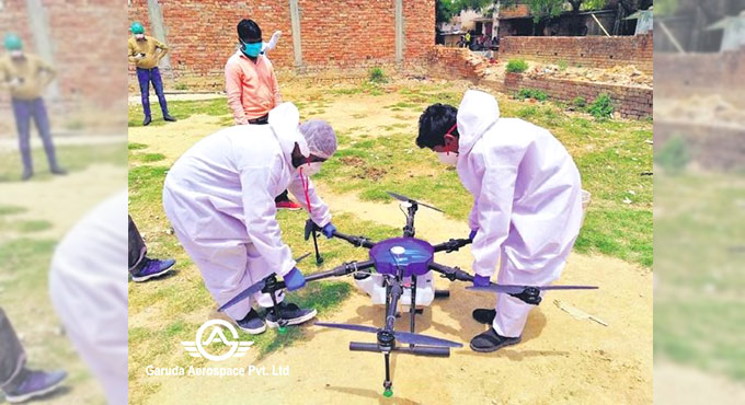 Garuda drones to sanitise Bengaluru hospitals, public buildings