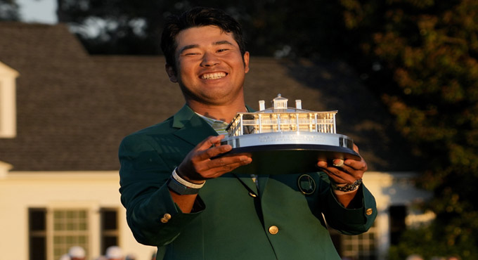 Matsuyama becomes first Japanese in Masters green jacket