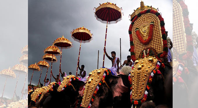 Thrissur Pooram begins adhering to strict COVID-19 protocols