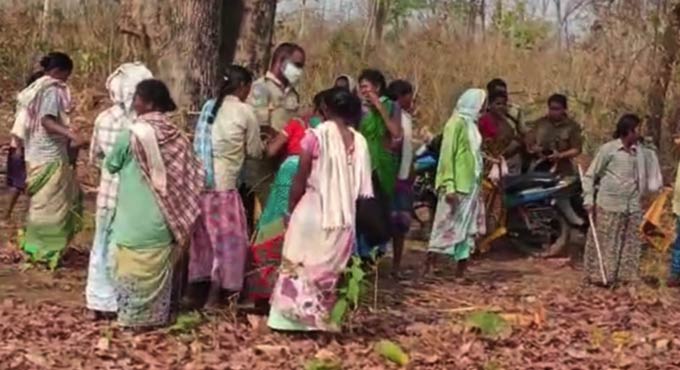 Forest staff beaten up by tribal women in Kothagudem