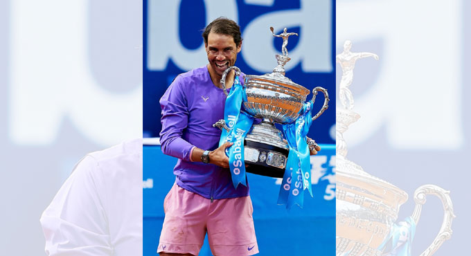 Nadal claims 12th title at Barcelona Open final