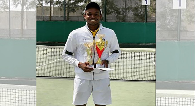 Telangana’s Sai Karteek clinches tennis title