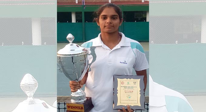Hyderabad’s Sanjana clinches U-18 national tennis title