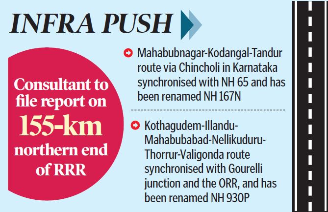 Centre issues notification for DPR on Regional Ring Road in Telangana