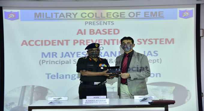 MCEME shares AI project with Telangana government