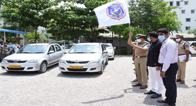 Bhagwat launches four cabs to be used during night curfew in Rachakonda