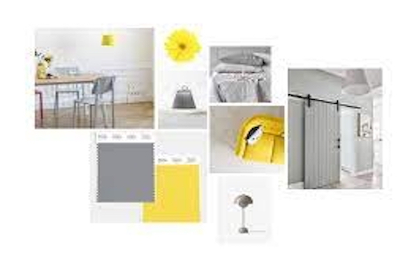 Grey & yellow enjoying a fashion moment