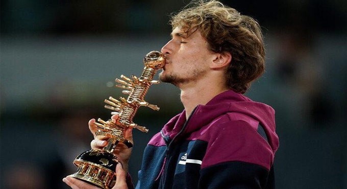 Alexander Zverev wins his second Madrid Open title