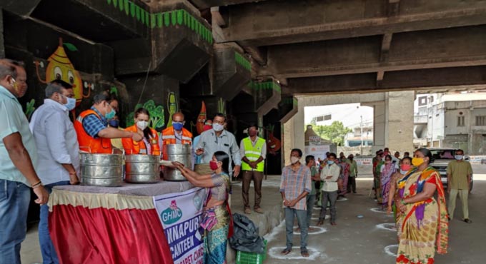 Hyderabad: 45,000 Annapurna meals served to needy on Thursday