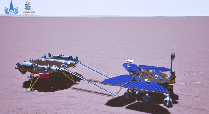 China drives Zhurong rover on Mars