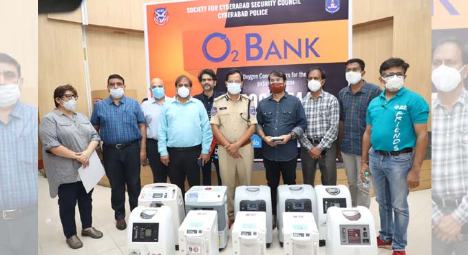 Cyberabad Police sets up oxygen concentrator bank