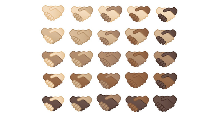 Google launching handshake emoji with 25 skin tone options