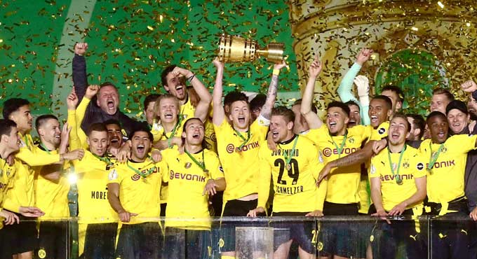 Haaland, Sancho fire Borussia Dortmund to 5th German Cup title