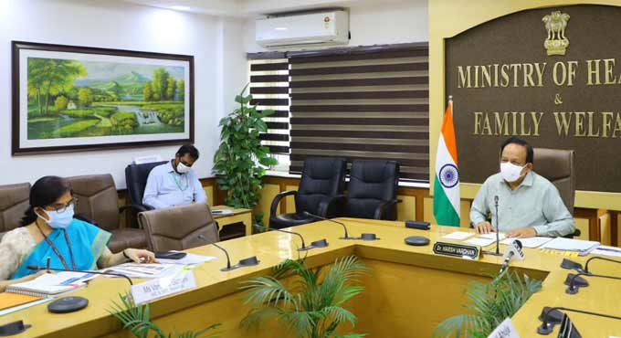 Harsh Vardhan appreciates Covid control measures of Telangana