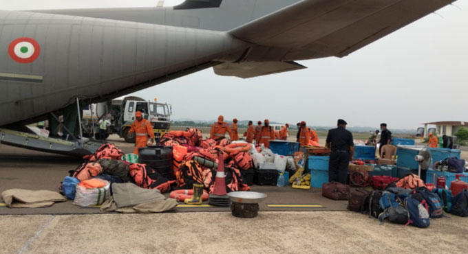 Indian Air Force airlifts 102 passengers ahead of Cyclone Yaas