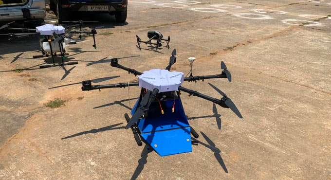 ISRO trials Garuda drones for veggies & med delivery in Sriharikota