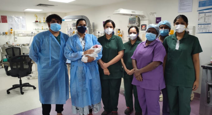 Hyderabad: Pre-term baby fights Covid at KIMS Cuddles