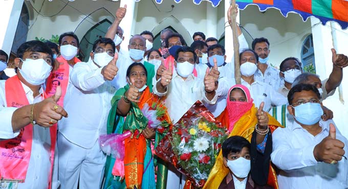 TRS Corporator Neeraja elected first woman Mayor of KMC