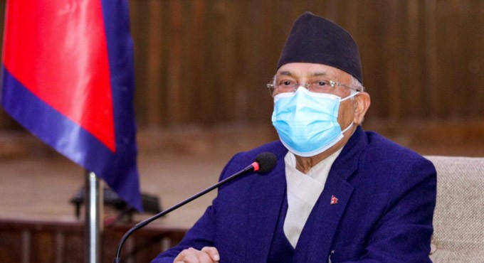 K P Sharma Oli sworn in as Nepal Prime Minister