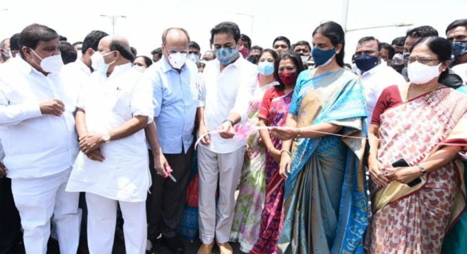 KTR inaugurates Upparpally ramps for PVNR Expressway
