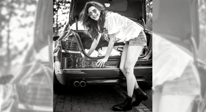 Karishma Tanna boots up to go back to ‘better days’